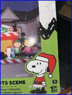 Gemmy 11.5ft Long Peanuts Scene Christmas Inflatable