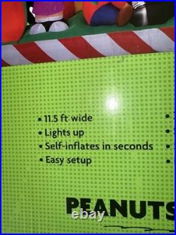Gemmy 11.5ft Long Peanuts Scene Christmas Inflatable