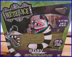 Gemmy 13ft Tall Beetlejuice Colossal Sandworm Halloween Inflatable