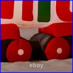 Gemmy 16 ft. Width Pre-Lit Giant-Sized Inflatable Merry Christmas Train