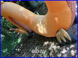 Gemmy 16ft Airblown Inflatable Flaming Mouth Orange Serpent Dragon