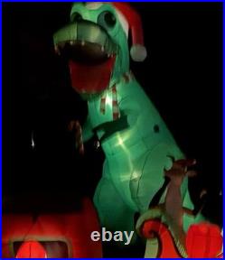 Gemmy 17.5 Foot Tall T-Rex Airblown Christmas Inflatable Dinosaur Colossal