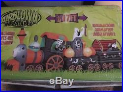 Gemmy 17ft Halloween Animated Train Inflatable Blowup
