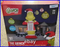 Gemmy 2025 19 Foot Tall Colossal Grinch Christmas Airblown Inflatable With Box