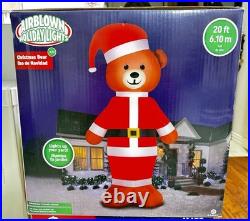 Gemmy 20ft Colossal Christmas Santa Bear Airblown inflatable NIB Free Shipping