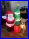 Gemmy 5.1′ Rudolph the Red Nosed Reindeer & Santa Christmas Inflatable