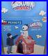 Gemmy 5′ Peanuts Snoopy House Red Baron Lighted Christmas Inflatable Airblown