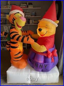 Gemmy 6' Animated Disney Pooh & Tigger Lighted Christmas inflatable Airblown