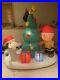Gemmy 6′ Charlie Brown & Snoopy withChristmas Tree Lighted Airblown Inflatable EUC