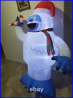 Gemmy 6' Inflatable Airblown Bumble Abominable Snowman Holding Candy Cane