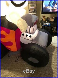 Gemmy 6ft Halloween Airblown Inflatable 3 Ghost Hotrod Race Car Rare Htf