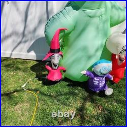 Gemmy 7ft Tall Disney's Nightmare Oogie Boogie with Lock, Shock, & Barrel Inflatab
