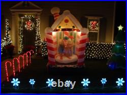 Gemmy 8' Rotating Gingerbread House LIGHTED Christmas Inflatable Airblown
