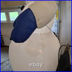 Gemmy 8ft Tall Airblown Inflatable Light Up Snowman RARE 2002 with box