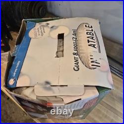 Gemmy 8ft Tall Airblown Inflatable Light Up Snowman RARE 2002 with box