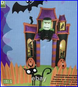 Gemmy 9' Animated Frankenstein Archway Lighted Halloween Inflatable Airblown
