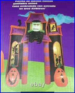 Gemmy 9' Animated Frankenstein Archway Lighted Halloween Inflatable Airblown