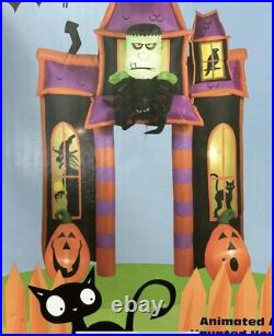 Gemmy 9' Animated Frankenstein Archway Lighted Halloween Inflatable Airblown