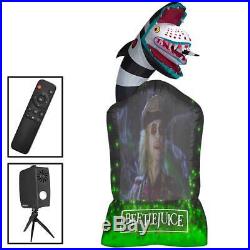 Gemmy 9 ft. Inflatable Living Projection Beetlejuice Tombstone WB Airblown
