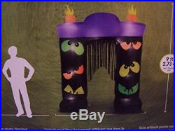 Gemmy 9 ft Lighted Halloween Scary Eyes Archway Airblown Inflatable