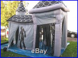 Gemmy Air blown Inflatable 12 FT Halloween Lighted HAUNTED HOUSE Castle Mansion