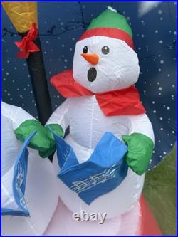Gemmy Airblown Christmas Inflatable Prototype Sparkling Lightshow Snowmen Globe