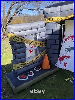 Gemmy Airblown Halloween Inflatable Crime Scene Light Show