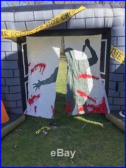 Gemmy Airblown Halloween Inflatable Crime Scene Light Show