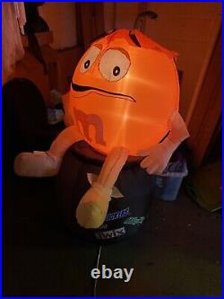 Gemmy Airblown Halloween M&M Moving On Cauldron Lighted Inflatable Read As Is
