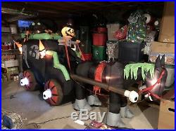 Gemmy Airblown Inflatable 11 CUSTOM hearse Carriage Horse Spider Halloween