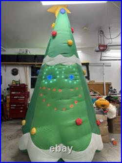 Gemmy Airblown Inflatable 11ft Lightsync Singing Christmas Tree