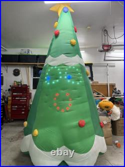 Gemmy Airblown Inflatable 11ft Lightsync Singing Christmas Tree