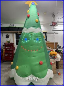 Gemmy Airblown Inflatable 11ft Lightsync Singing Christmas Tree
