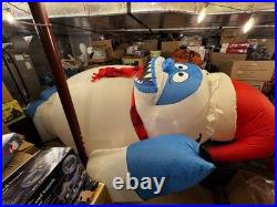 Gemmy Airblown Inflatable 12ft Bumble Rudolph The Red Nosed Reindeer