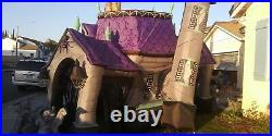 Gemmy Airblown Inflatable 17' Ft Halloween Haunted House With Lights And Sounds