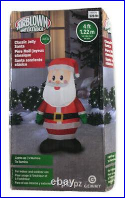 Gemmy Airblown Inflatable 4' Classic Jolly Santa