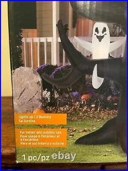 Gemmy Airblown Inflatable 8.5' Halloween Tree with Pumpkins/Ghosts New in Box