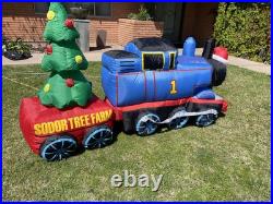 Gemmy Airblown Inflatable 8 Ft Christmas Thomas The Train Sodor Tree Farm Rare Gemmy Airblown Inflatable 8 Ft Christmas Thomas The Train Sodor Tree Farm Rare