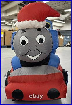 Gemmy Airblown Inflatable 8 Ft Christmas Thomas The Train Sodor Tree Farm Rare