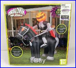 Gemmy Airblown Inflatable 8 ft. Halloween Headless Horseman Knight Horse
