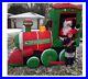 Gemmy Airblown Inflatable 9FT Long Christmas Santa in Train – New In Box