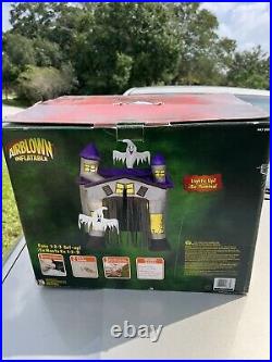 Gemmy Airblown Inflatable Animated Dracula Coffin & Haunted House For Repair