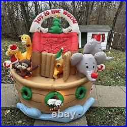 Gemmy Airblown Inflatable Animated Noahs Ark Holiday Living Christmas Rare