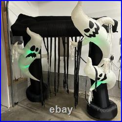 Gemmy Airblown Inflatable Halloween Ghost Archway. Changes colors 7 FT