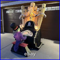 Gemmy Airblown Inflatable Haunted Organ Scene #1221607 Halloween Lawn Decor 6.9