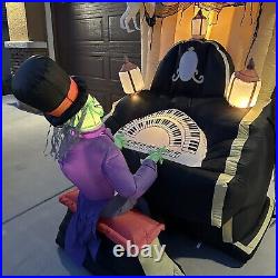 Gemmy Airblown Inflatable Haunted Organ Scene #1221607 Halloween Lawn Decor 6.9