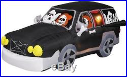 Gemmy Airblown Inflatable Hearse with Ghosts