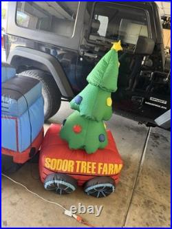 Gemmy Airblown Inflatable Thomas The Tank Engine Train Sodor Christmas Tree Farm