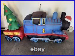 Gemmy Airblown Inflatable Thomas The Tank Engine Train Sodor Christmas Tree Farm