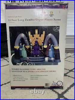 Gemmy Airblown Inflatable Zombie Organ Scene 11 Ft. New In Box 2008 Sams Club